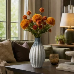 Bouquet de Dahlias orange 6 tiges