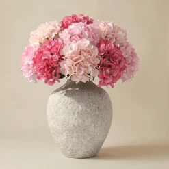 Bouquet d’Hortensia rose 9 tiges