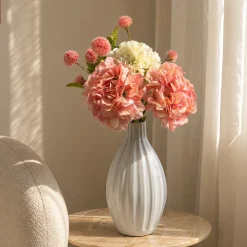 Bouquet d'Hortensias roses 5 tiges