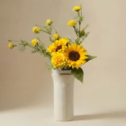 Bouquet Tournesols jaunes 5 tiges