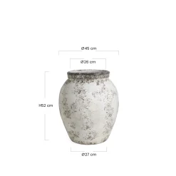 Cache-Pot Antica col droit 52 cm