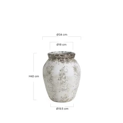 Cache-Pot Antica col droit 42 cm