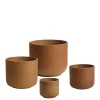 4 Cache-Pots Terra orange terracotta