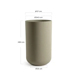Cache-Pot Terra allongé 60 cm