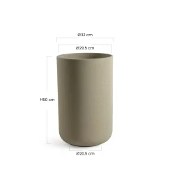 Cache-Pot Terra allongé 50 cm