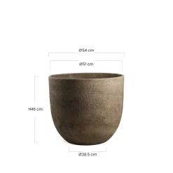 Cache-Pot Terra arrondi 45 cm