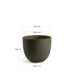 Cache-Pot Terra arrondi 38 cm