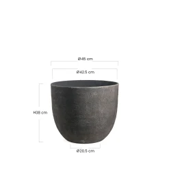 Cache-Pot Terra arrondi 38 cm