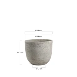 Cache-Pot Terra arrondi 30 cm