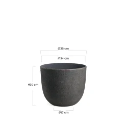 Cache-Pot Terra arrondi 30 cm