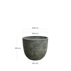 Cache-Pot Terra arrondi 30 cm