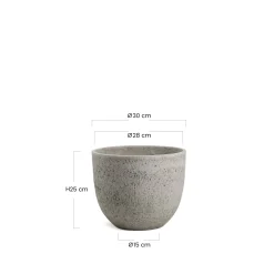Cache-Pot Terra arrondi 25 cm