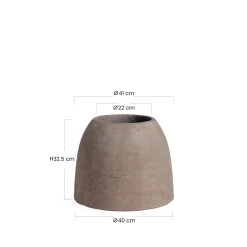 Cache-Pot Zen arrondi 33 cm