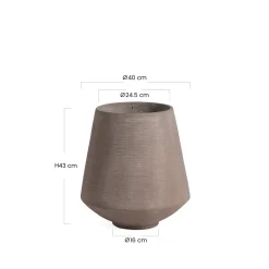 Cache-Pot Zen conique 43 cm