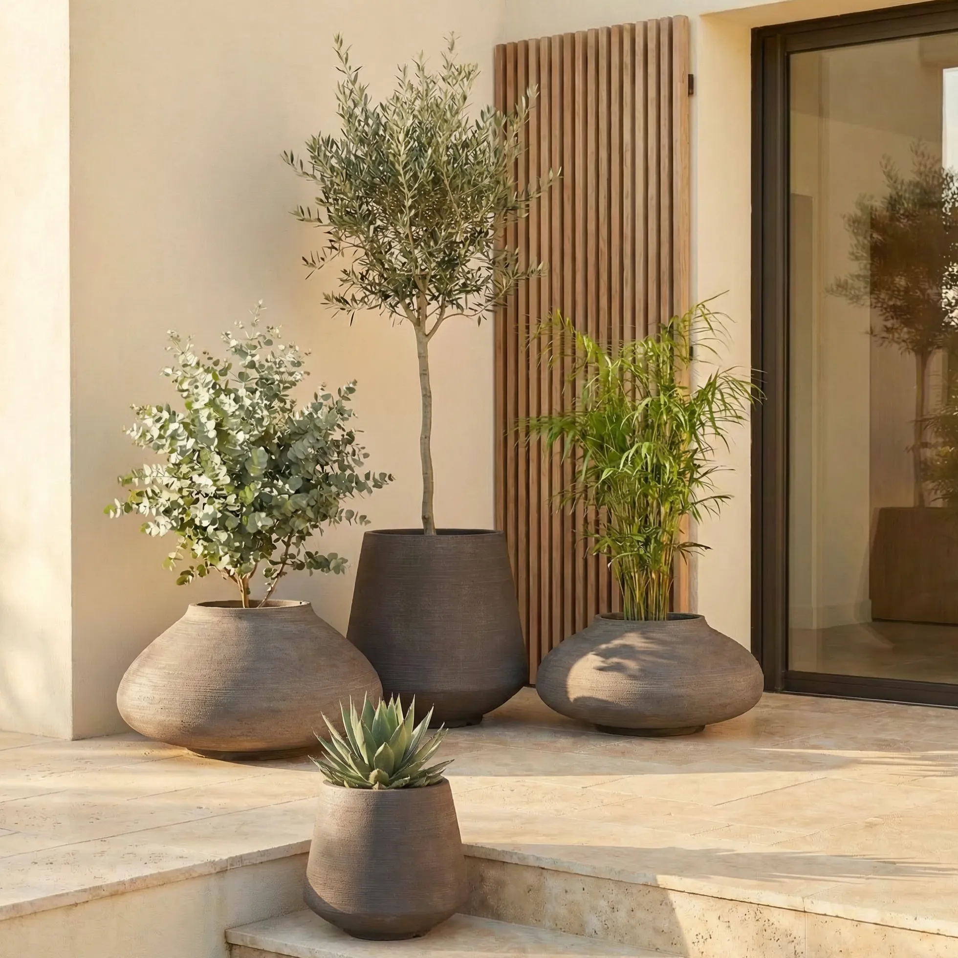 Cache-Pot Zen conique 46 cm