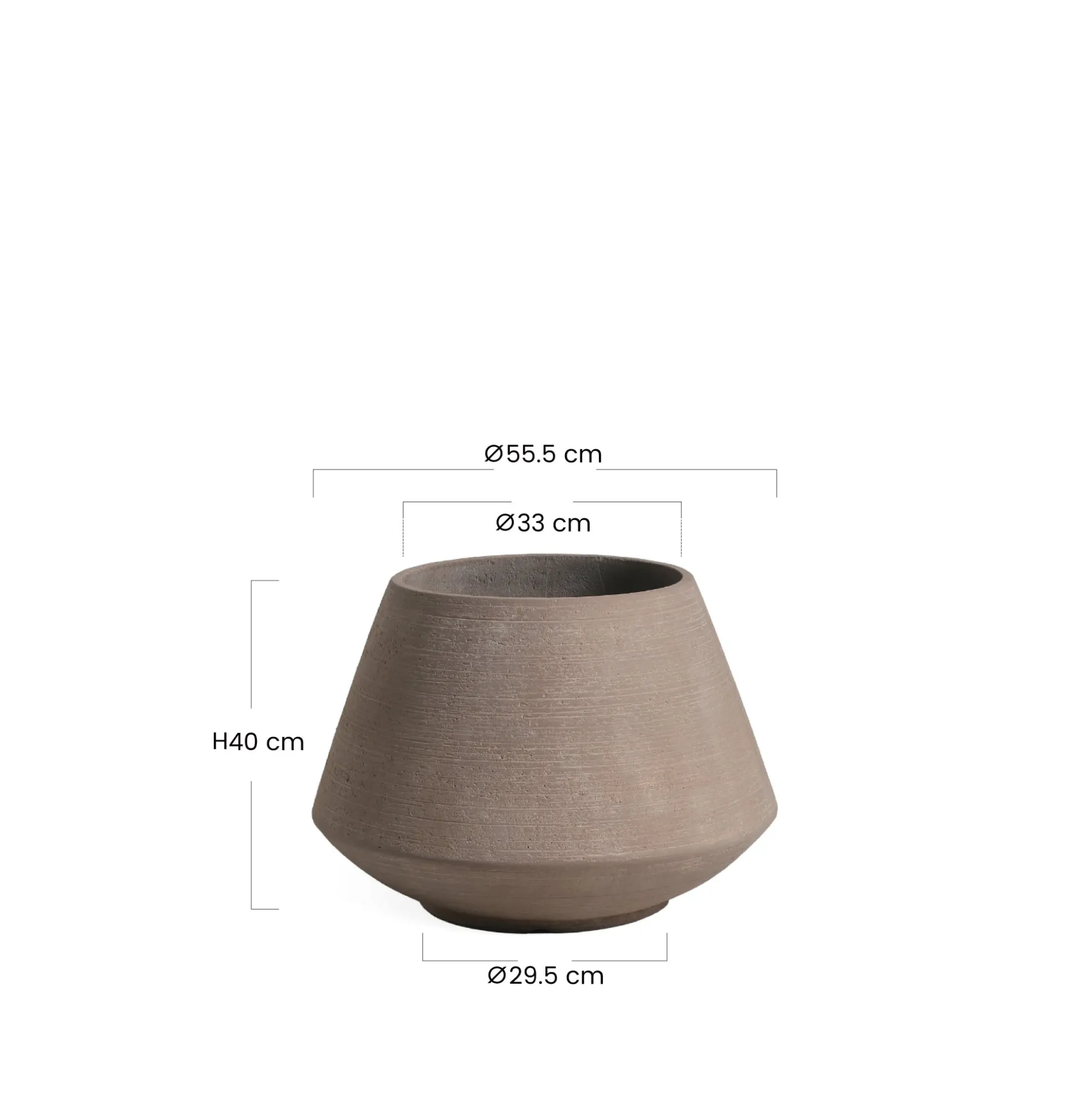 Cache-Pot Zen conique 40 cm