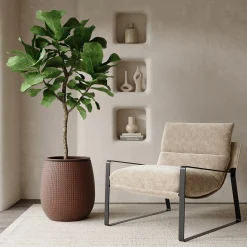 Cache-Pot Zen motif losanges 50 cm