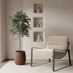 Cache-Pot Zen motif losanges 38 cm