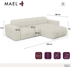 Canapé Angle Droit Mael