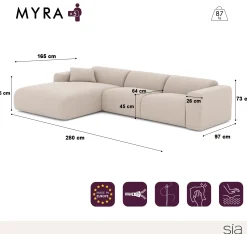 Canapé Angle Gauche Myra