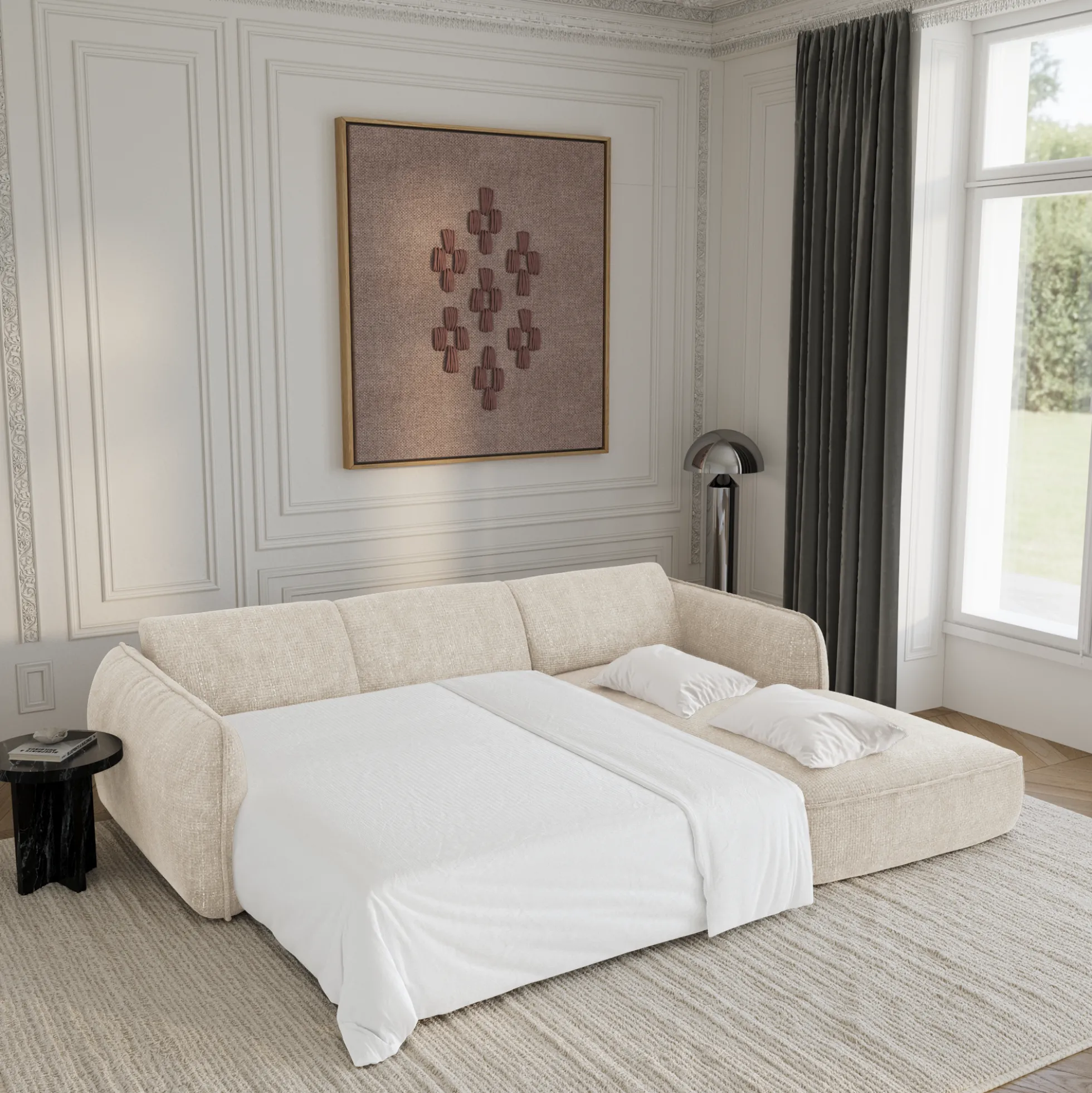 Canapé convertible Angle Droit Livia