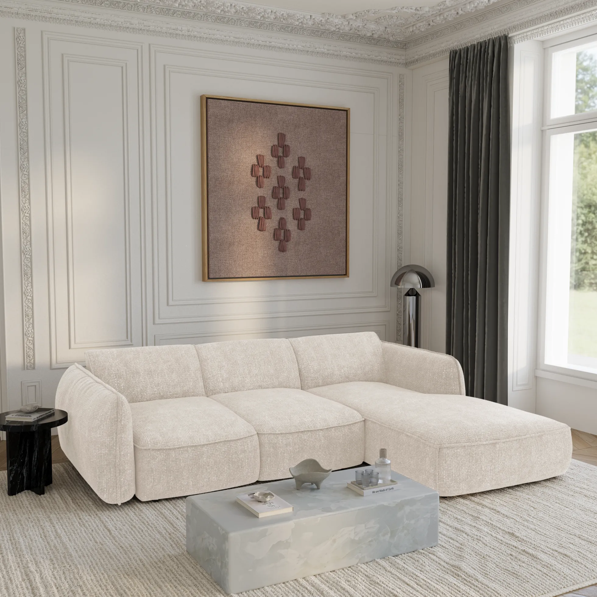 Canapé convertible Angle Droit Livia