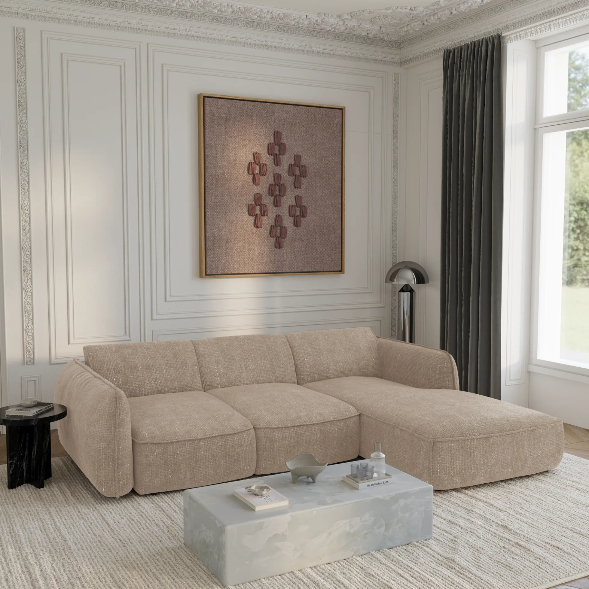 Canapé convertible Angle Droit Livia