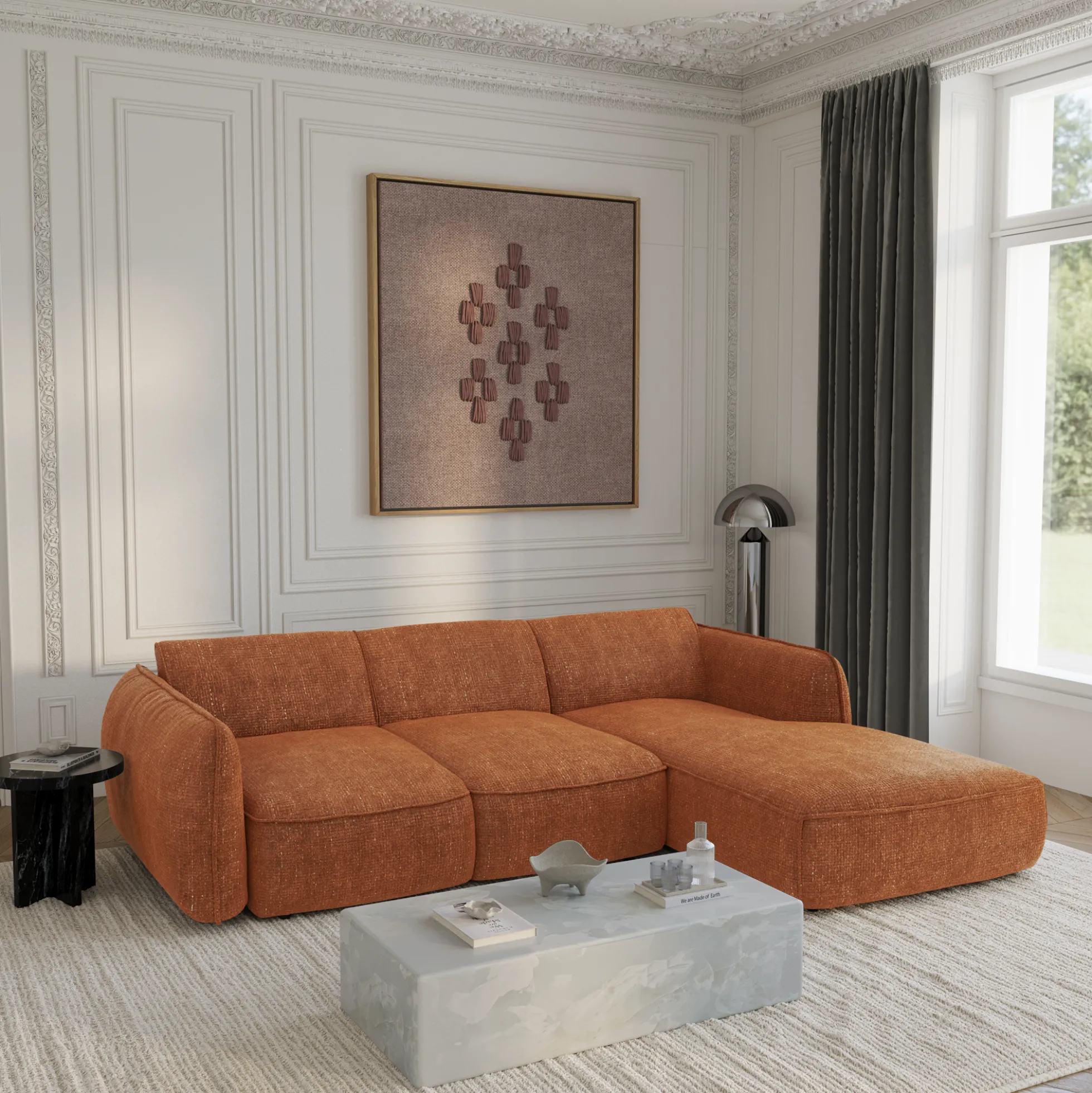Canapé convertible Angle Droit Livia