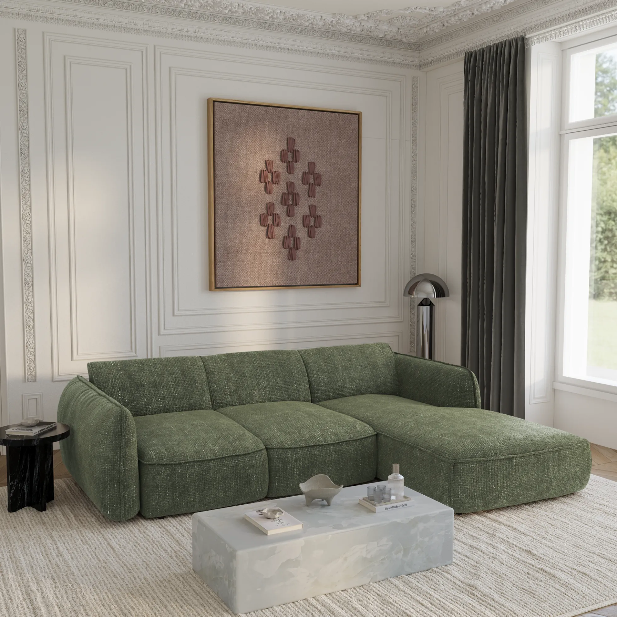 Canapé convertible Angle Droit Livia