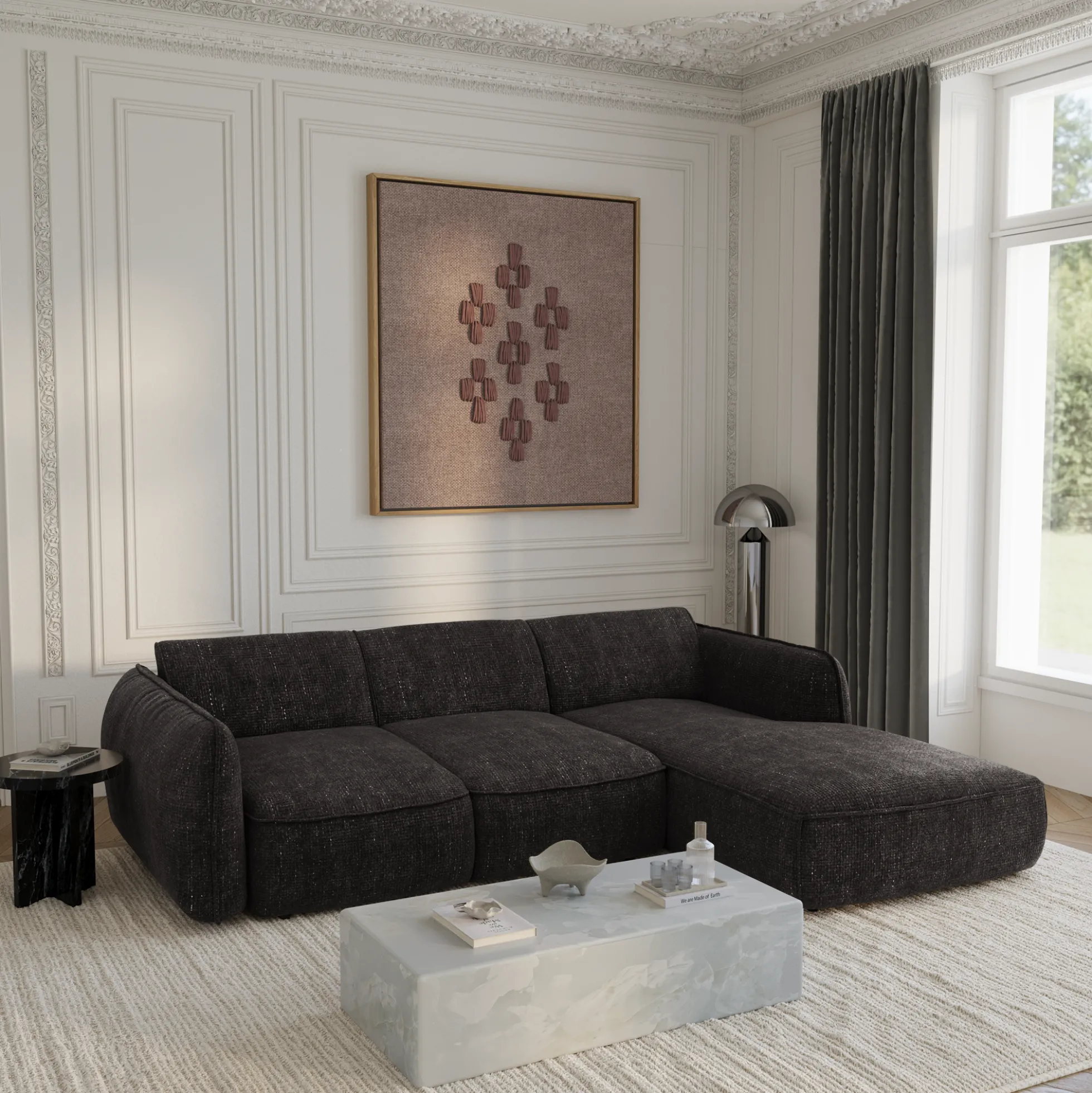 Canapé convertible Angle Droit Livia