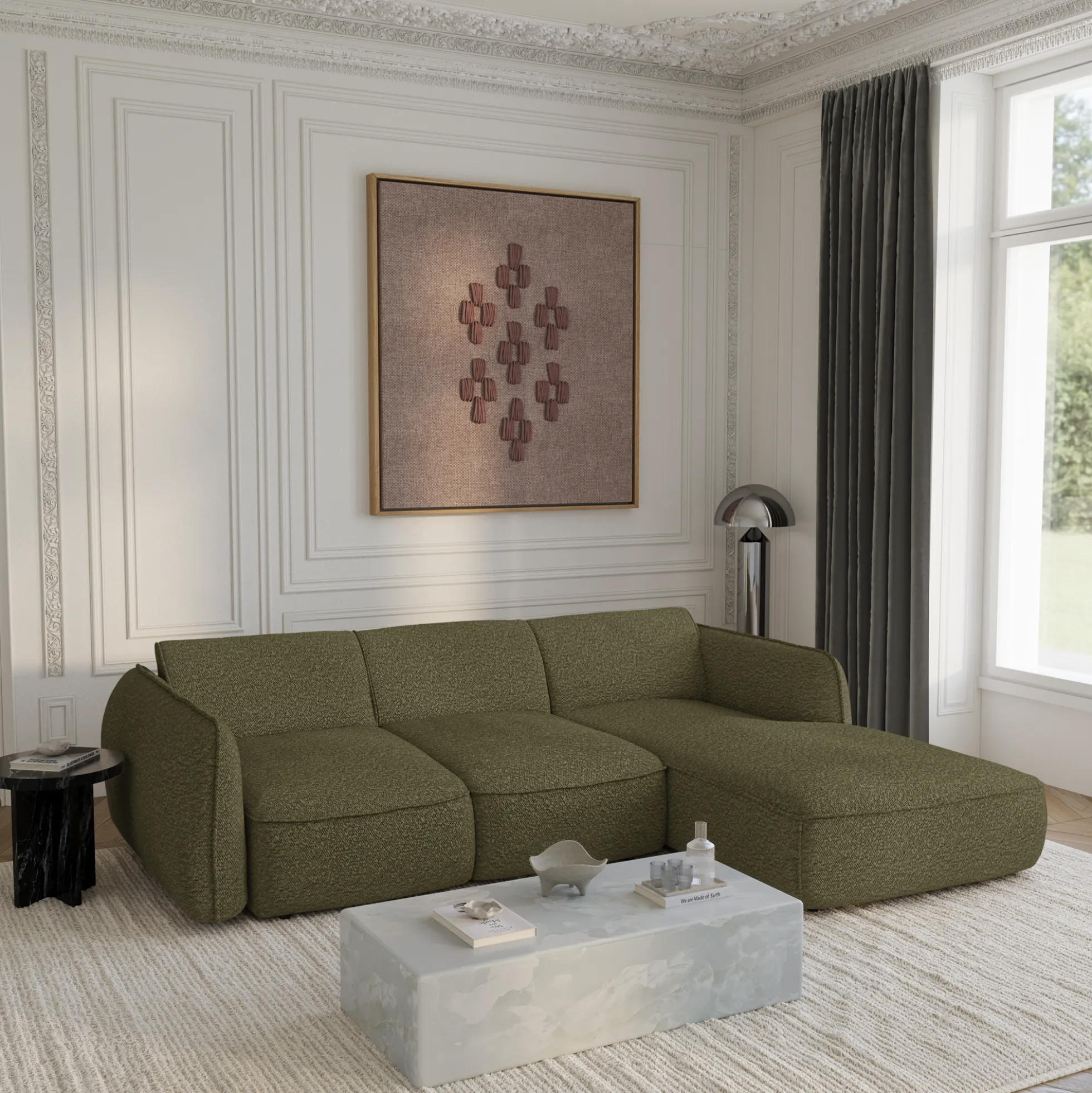 Canapé convertible Angle Droit Livia