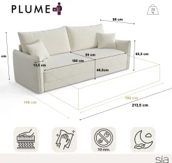 Canapé Convertible Plume