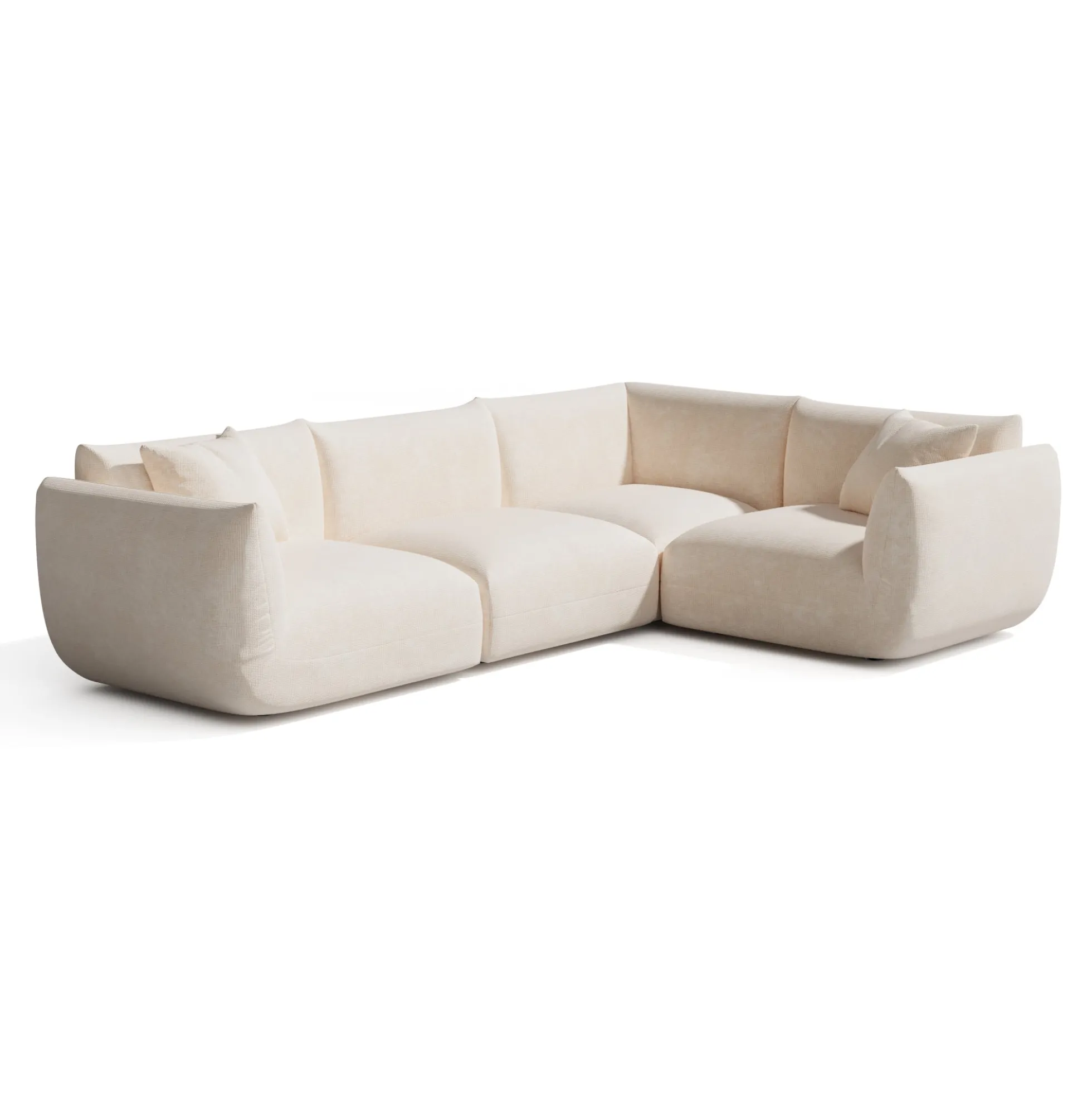 Canapé d'angle droit modulable 5-6 places Nooma