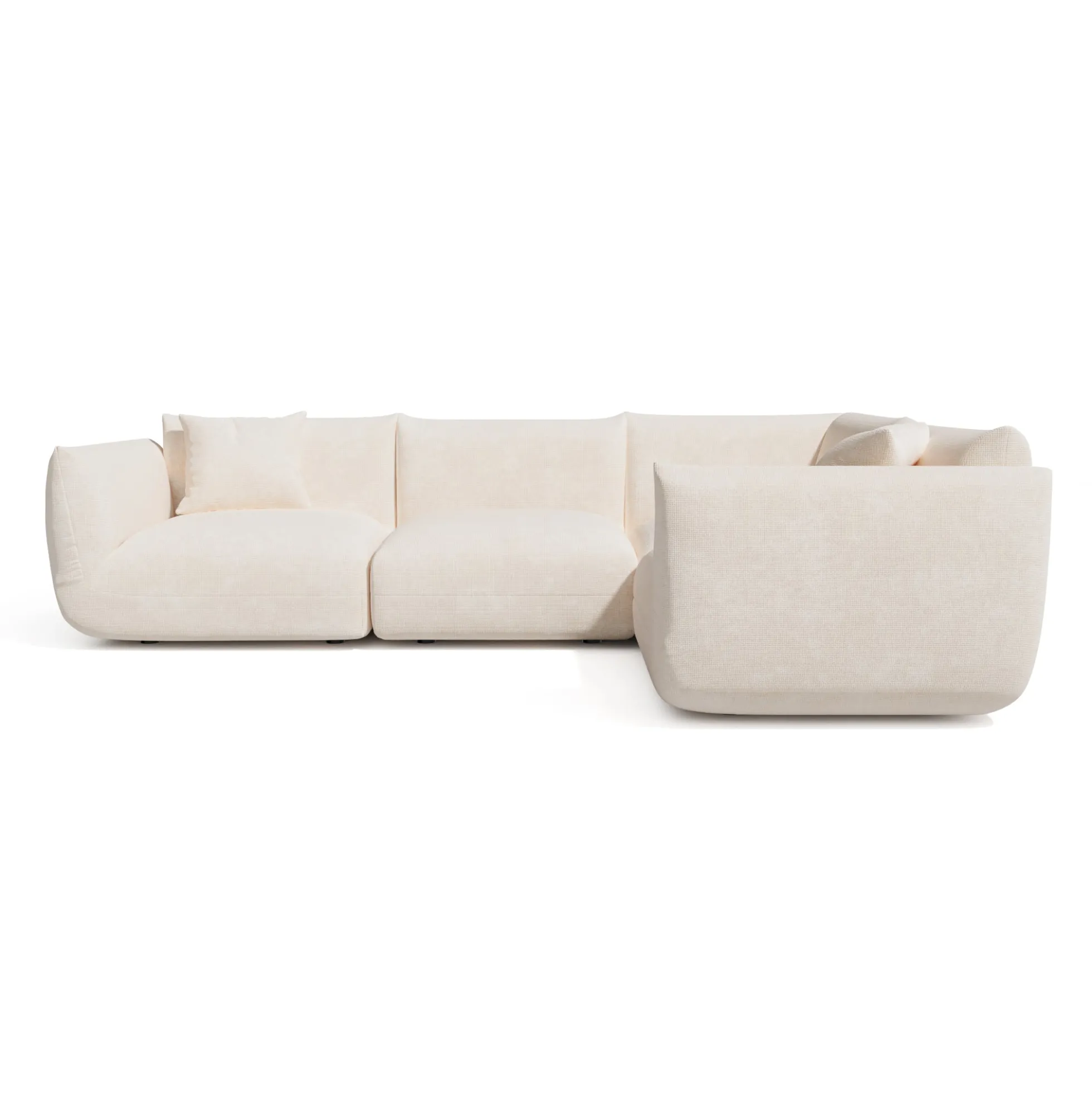 Canapé d'angle droit modulable 5-6 places Nooma