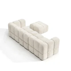 Canapé d'angle droit modulable NUBI