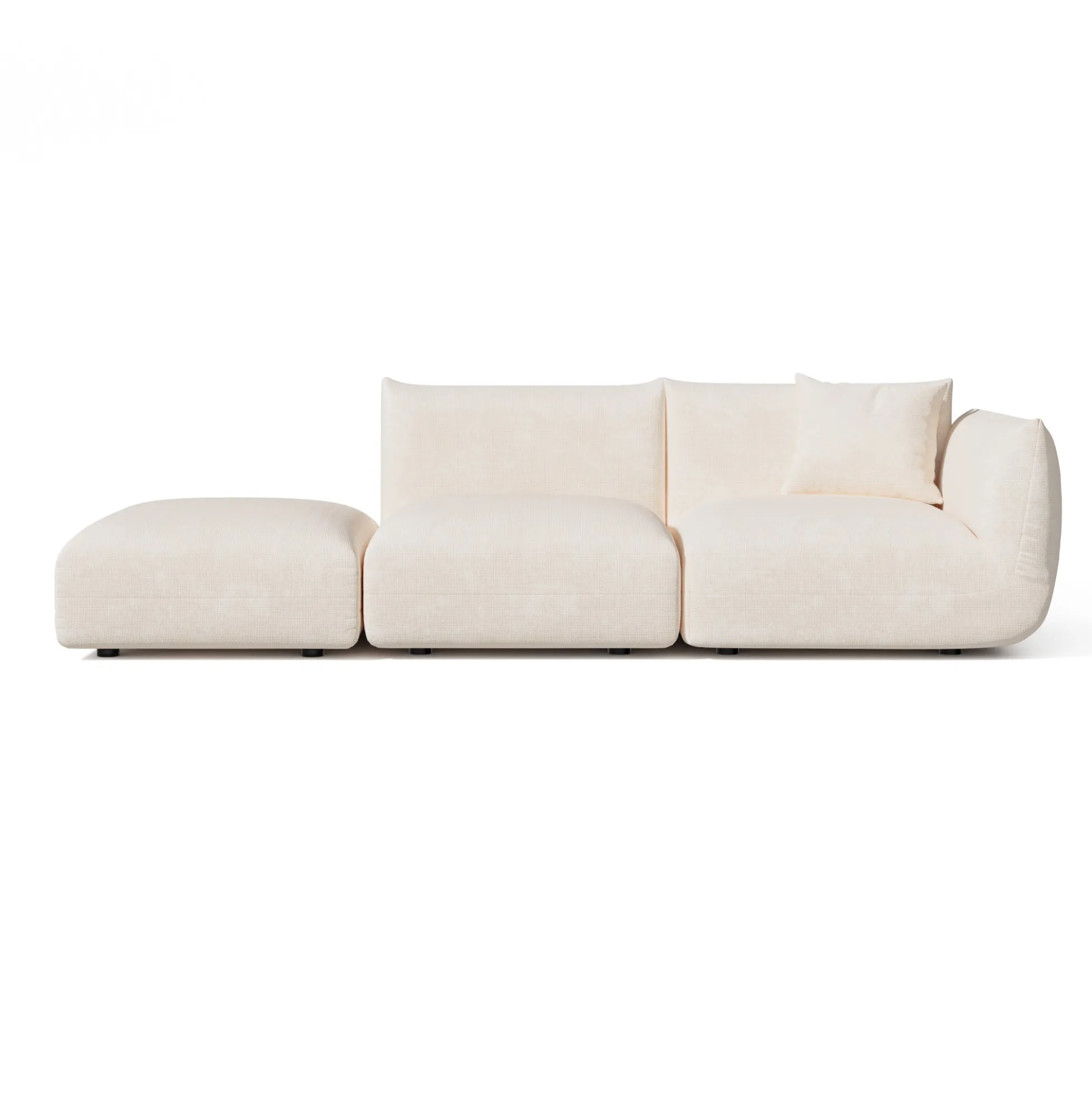 Canapé d'angle droit modulable 4-5 places Nooma