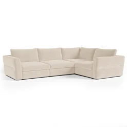 Canapé d'angle droit modulable 5-6 places Nest