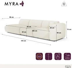 Canapé Droit Myra