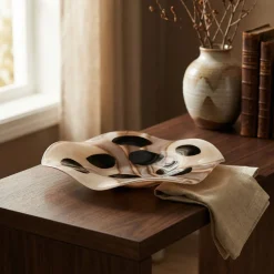 Coupelle décorative en verre soufflé Dots 41cm