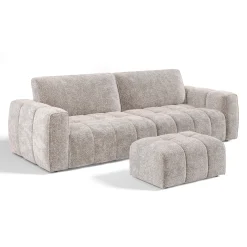 Ensemble Canapé Et Pouf Bari