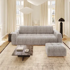 Ensemble Canapé Et Pouf Bari