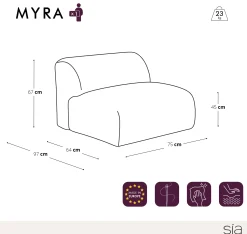 Fauteuil Myra Sans Accoudoirs