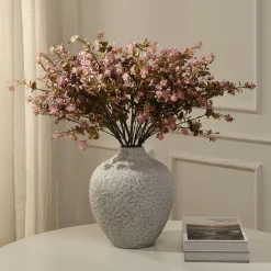 Feuillage avec fleurs 66 cm