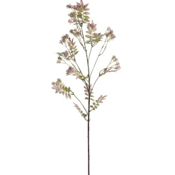 Feuillage pointu avec fleurs 110 cm