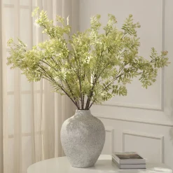 Feuillage pointu avec fleurs 110 cm