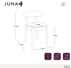 Lot de 2 chaises Juna
