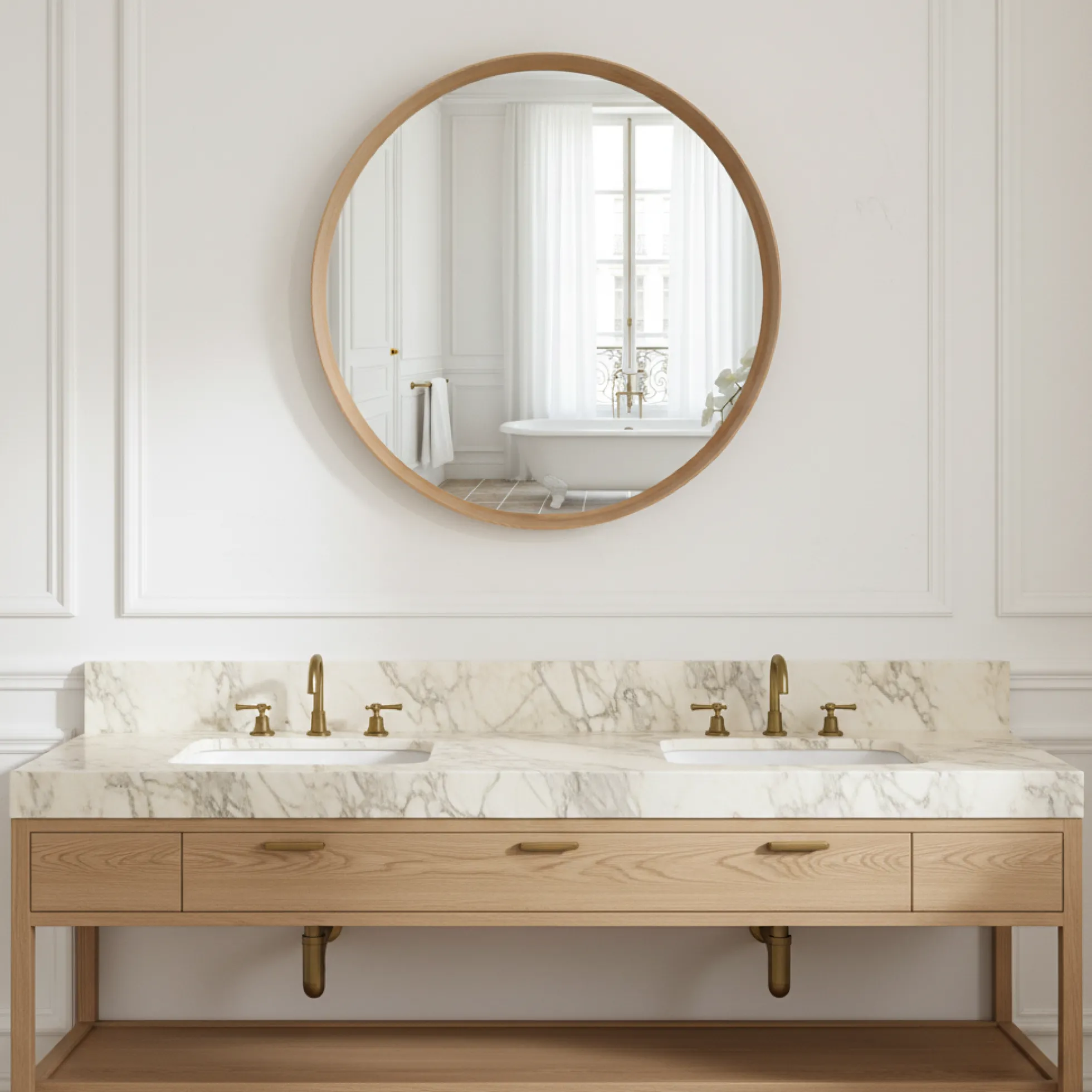 Miroir rond Lio 80 cm