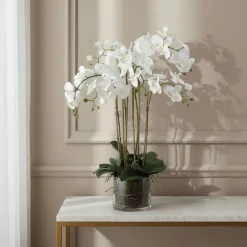 Orchidée Artificielle en Terre Grand format