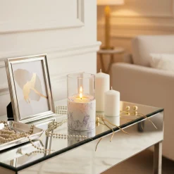 Porte-Bougie en Effet Marbre Petit Format