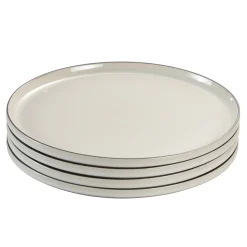 Service 4 assiettes plates Creamy